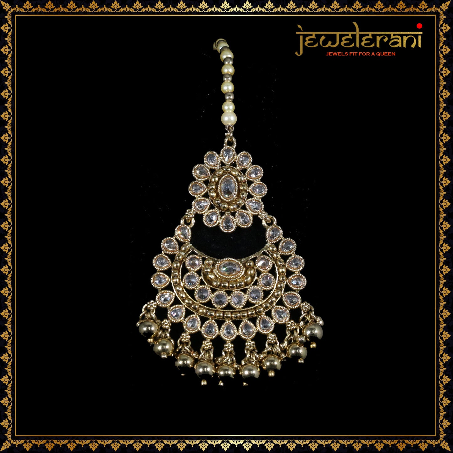 Baleem Earrings & Tikka Set - Gold