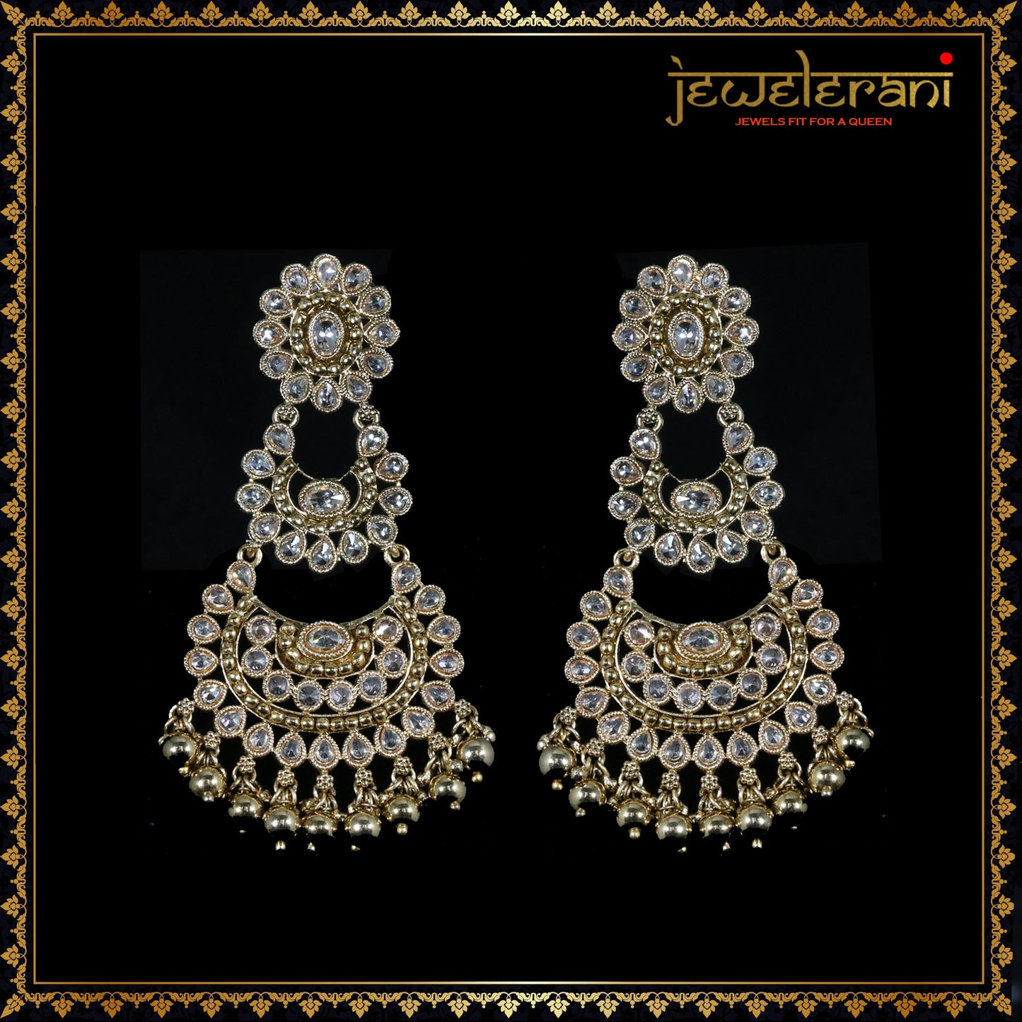 Baleem Earrings & Tikka Set - Gold