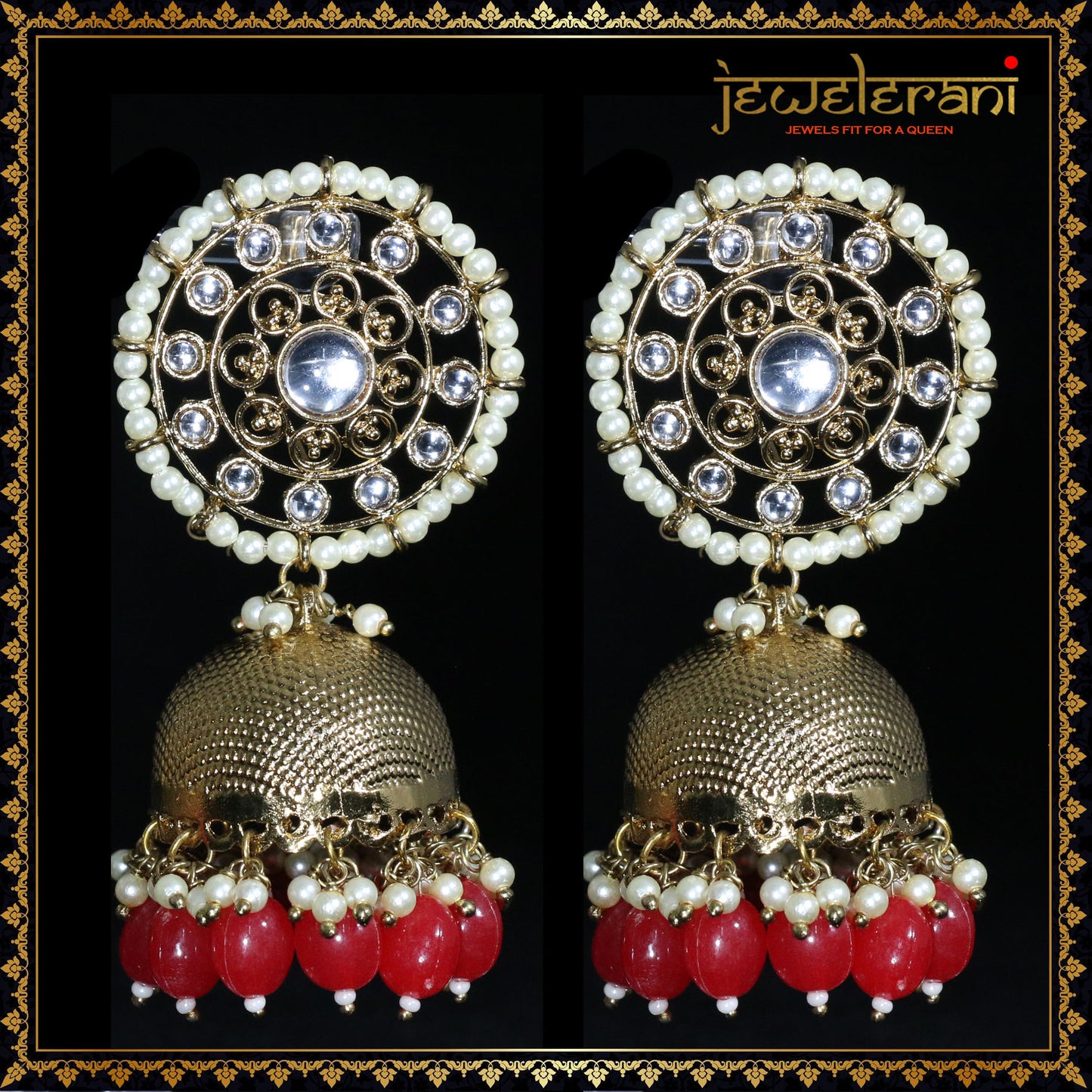 Renu Earrings - Red