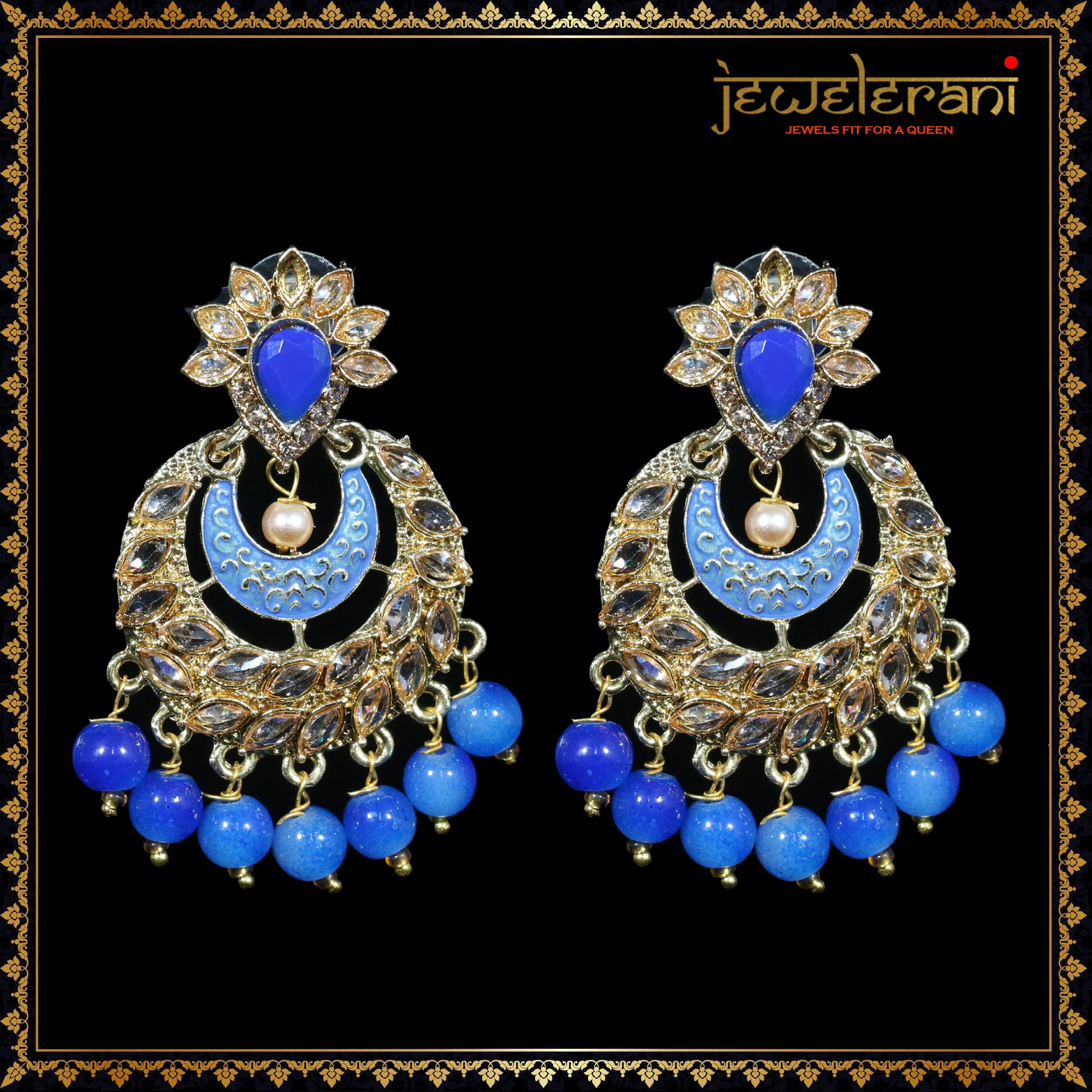 Padma Earrings - Blue