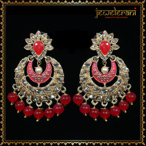 Padma Earrings - Red