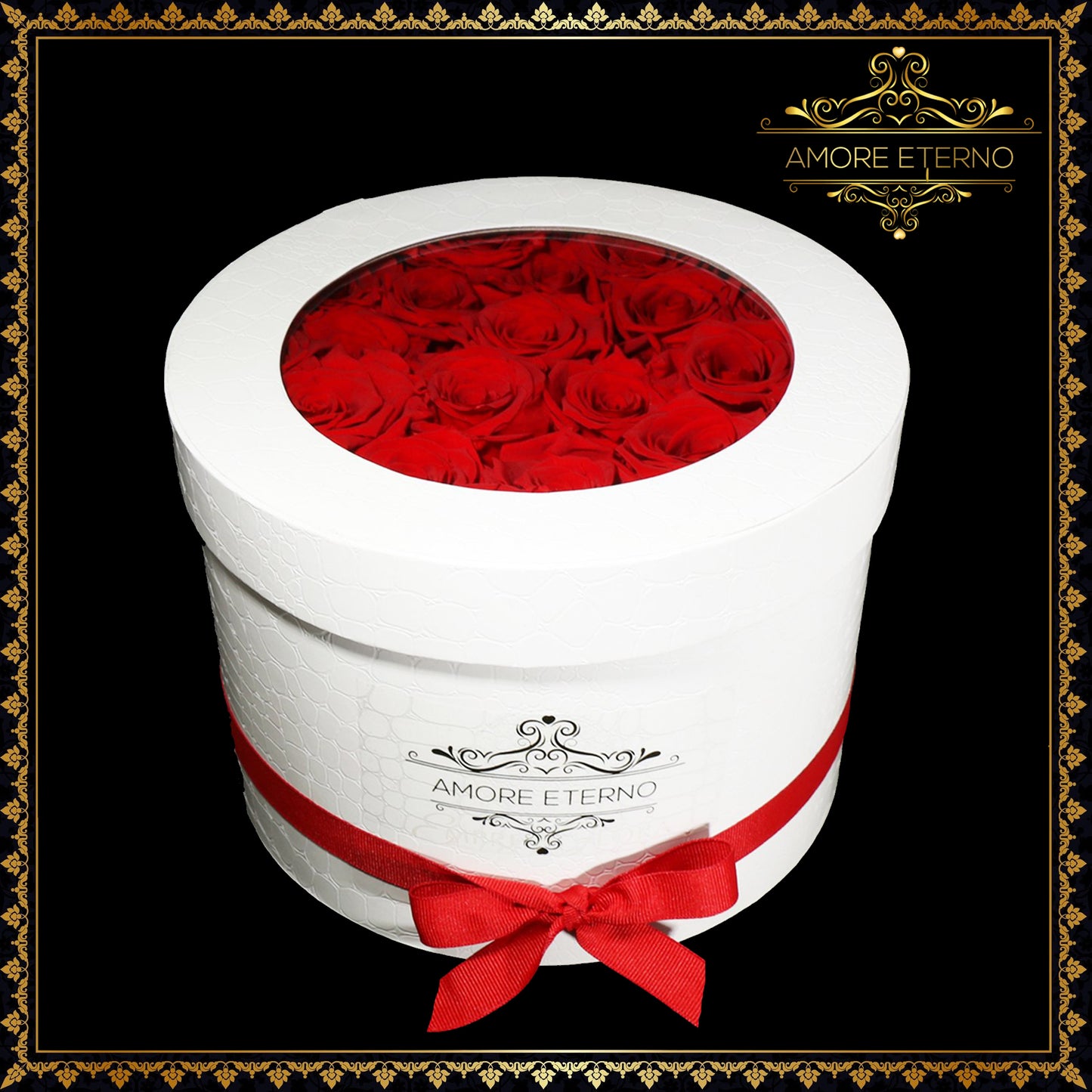 Mi Amor Flowers - 21 preserved red roses