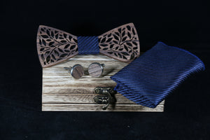 Wooden Bow Tie Set